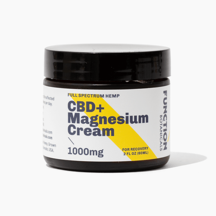 1000mg Full Spectrum CBD and Magnesium Cream for relief. With CBG and CBC