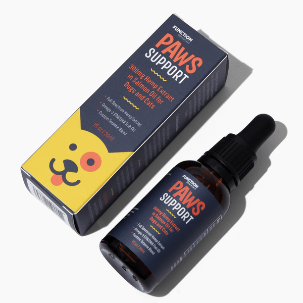 Paws Support CBD in Salmon Oil for Dogs and Cats, calm and relief